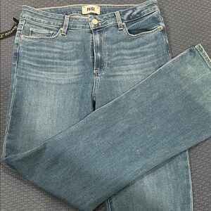 NEW! PAIGE Women's Classic Blue Straight Leg Jeans